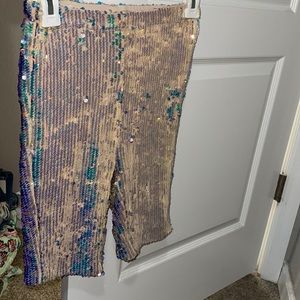 Sequin Biker Shorts